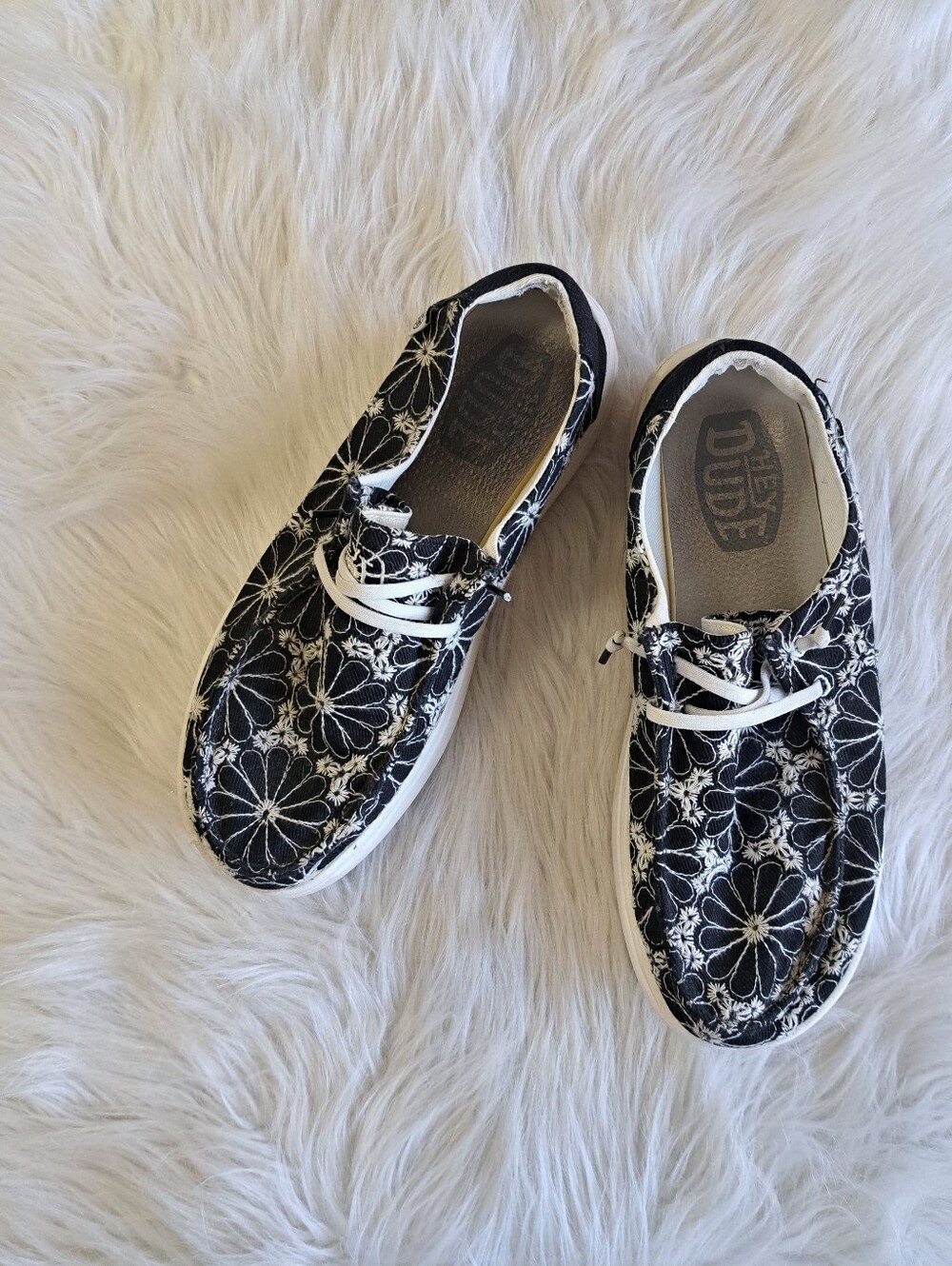 Mens "Hey Dude" canvas sneakers